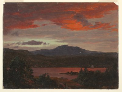 Mount Katahdin from Lake Katahdin by Frederic Edwin Church